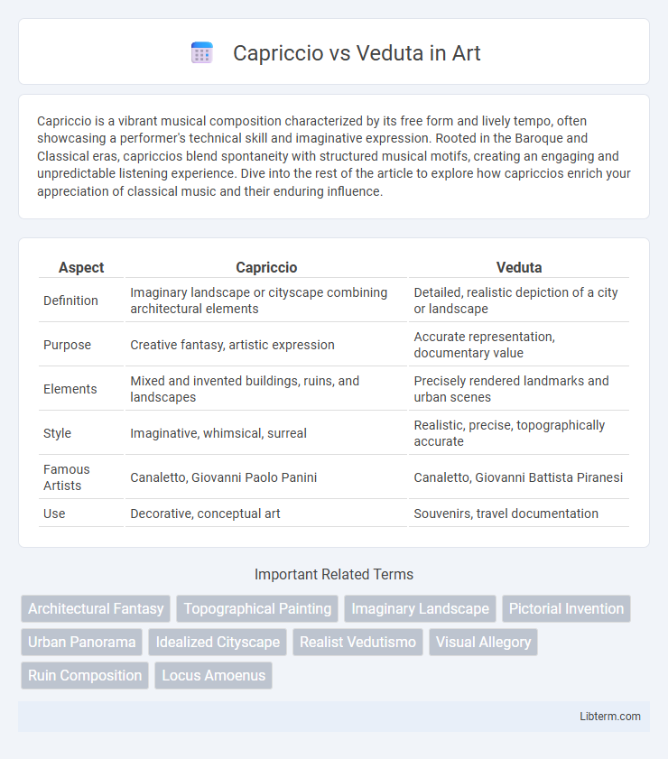 Veduta vs Capriccio in Art - What is The Difference?