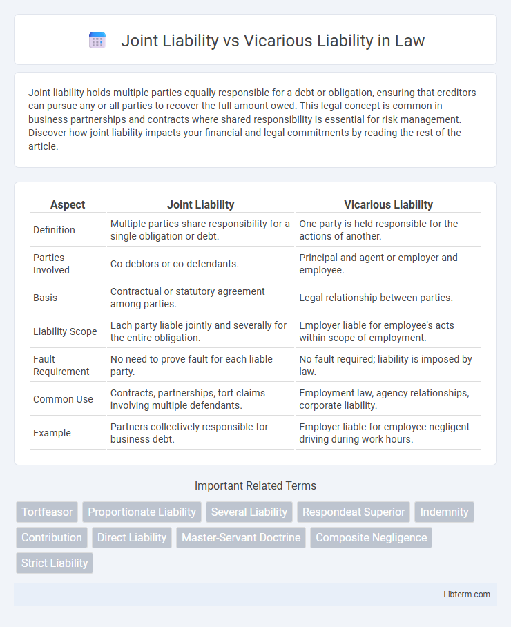 Vicarious Liability vs Joint Liability in Law - What is The Difference?