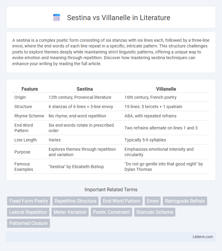 Villanelle vs Sestina in Literature - What is The Difference?