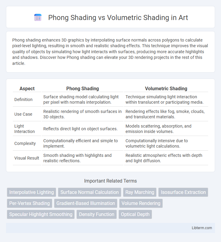 Volumetric Shading vs Phong Shading in Art - What is The Difference?