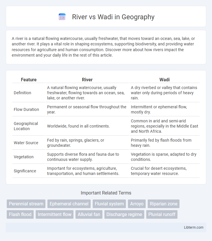 Wadi vs River in Geography - What is The Difference?