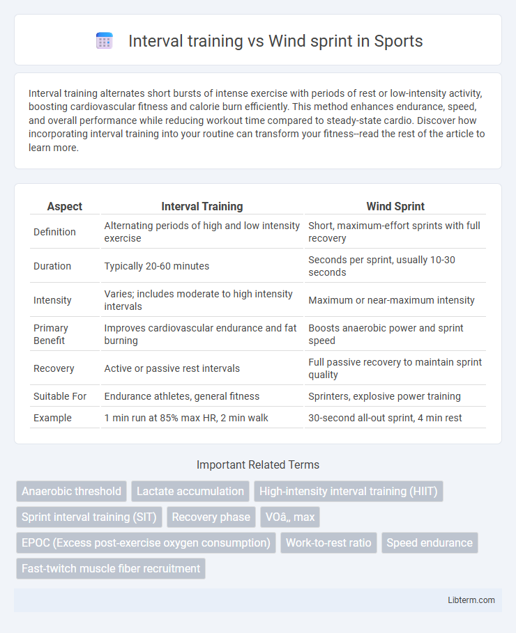 Wind sprint vs Interval training in Sports - What is The Difference?