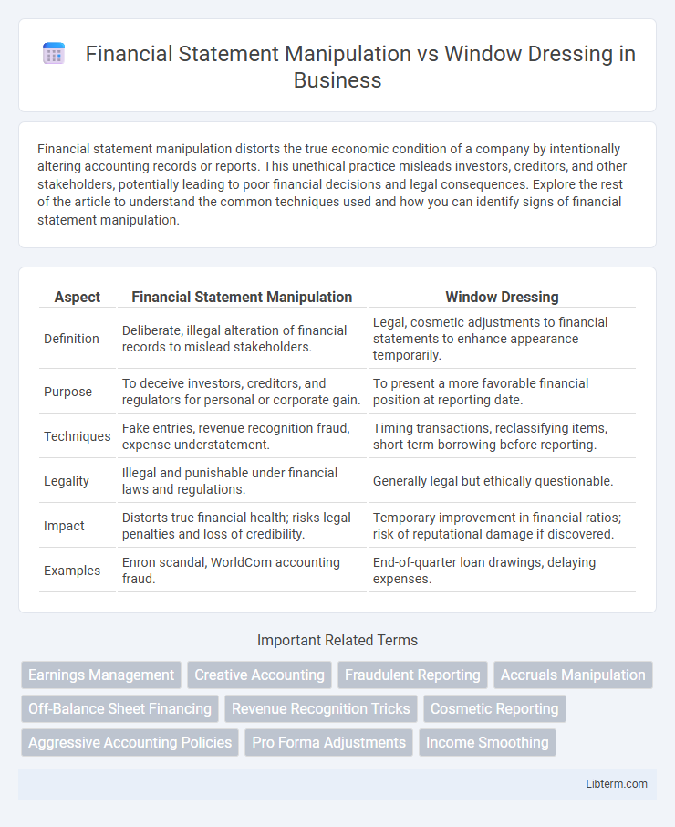 Window Dressing vs Financial Statement Manipulation in Business - What is The Difference?