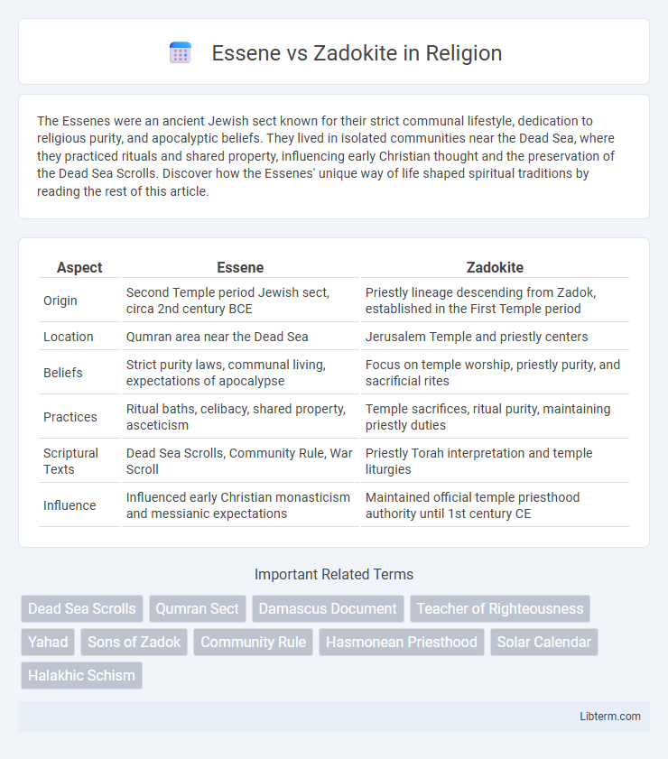 Zadokite vs Essene in Religion - What is The Difference?