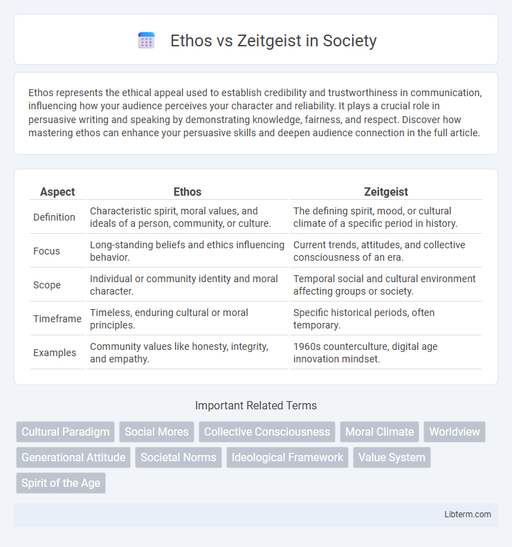 Zeitgeist vs Ethos in Society - What is The Difference?