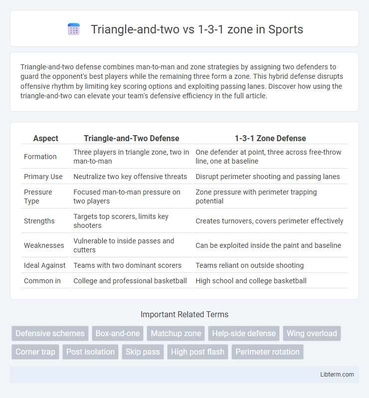 1-3-1 zone vs Triangle-and-two in Sports - What is The Difference?