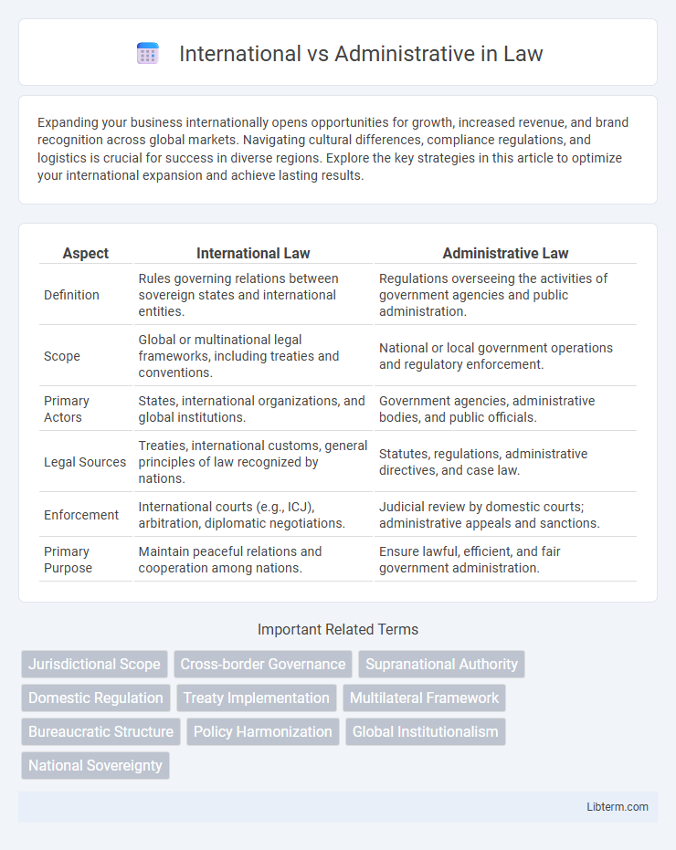 Administrative vs International in Law - What is The Difference?