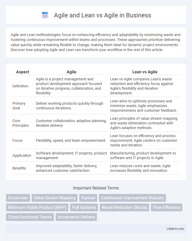 Agile vs Agile and Lean in Business - What is The Difference?