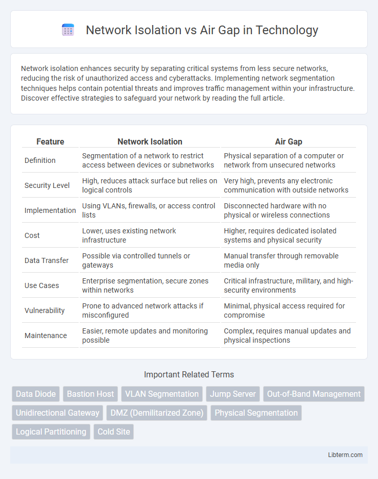 Air Gap vs Network Isolation in Technology - What is The Difference?