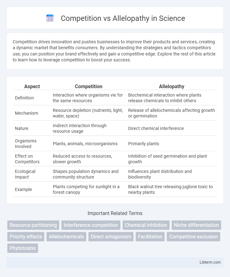 Allelopathy vs Competition in Science - What is The Difference?
