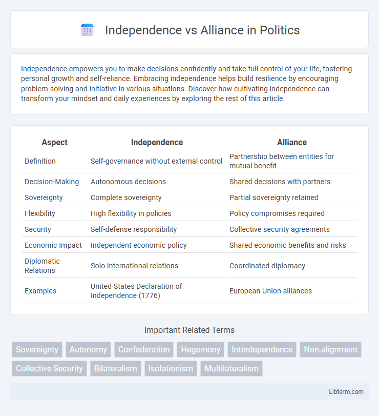 Alliance vs Independence in Politics - What is The Difference?