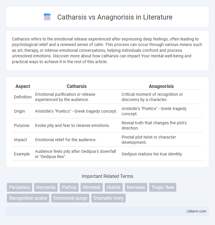 Anagnorisis vs Catharsis in Literature - What is The Difference?