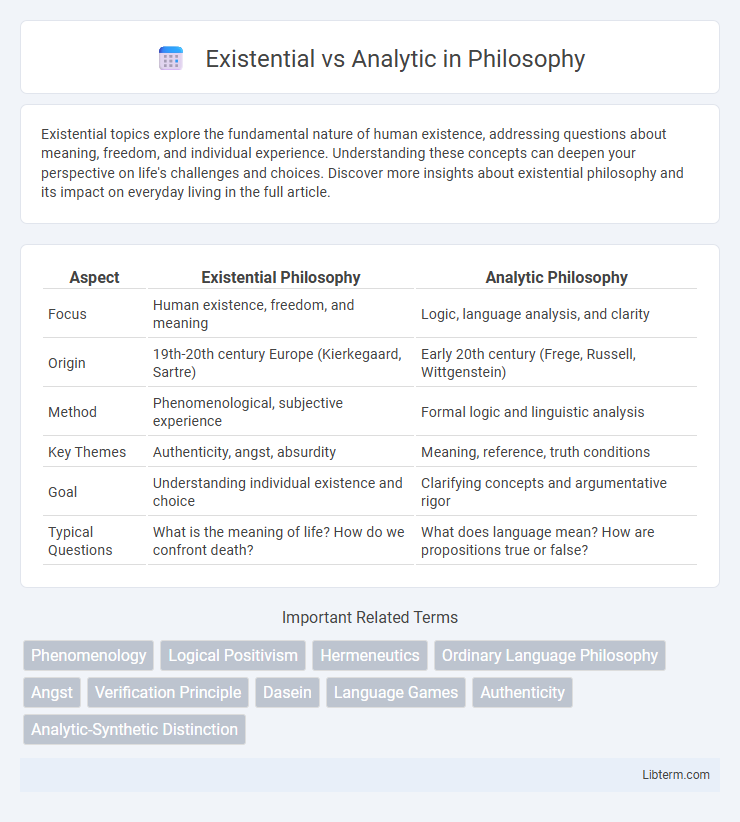 Analytic vs Existential in Philosophy - What is The Difference?
