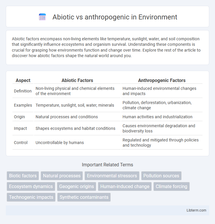 anthropogenic vs Abiotic in Environment - What is The Difference?