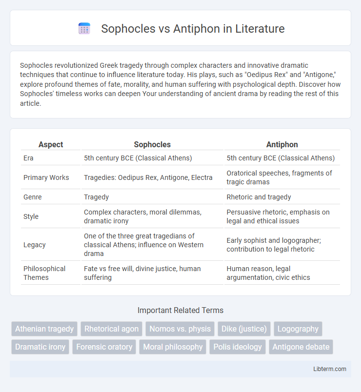 Antiphon vs Sophocles in Literature - What is The Difference?