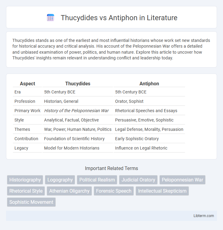 Antiphon vs Thucydides in Literature - What is The Difference?