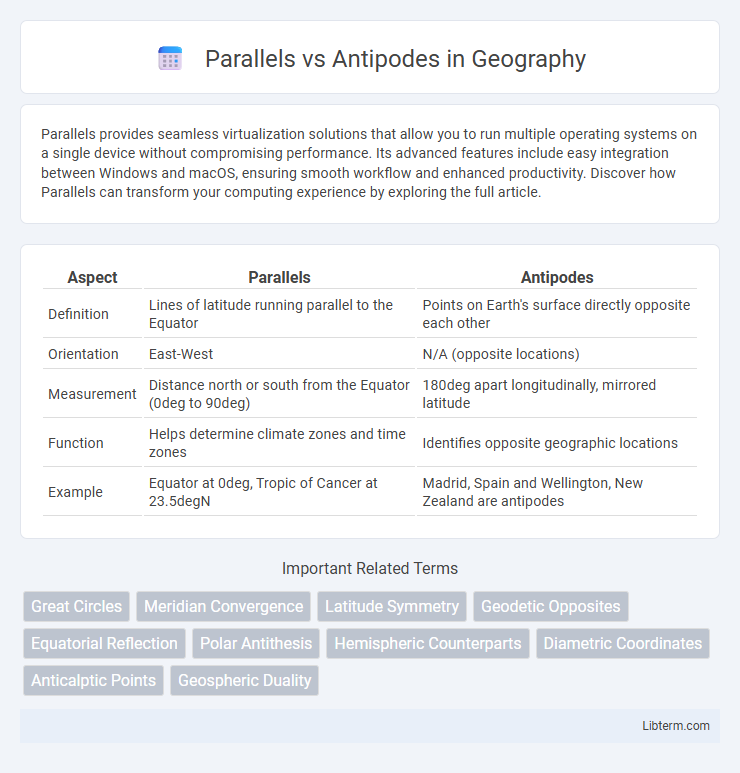 Antipodes vs Parallels in Geography - What is The Difference?