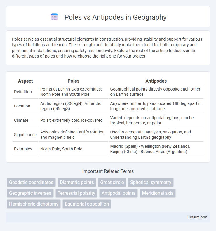 Antipodes vs Poles in Geography - What is The Difference?