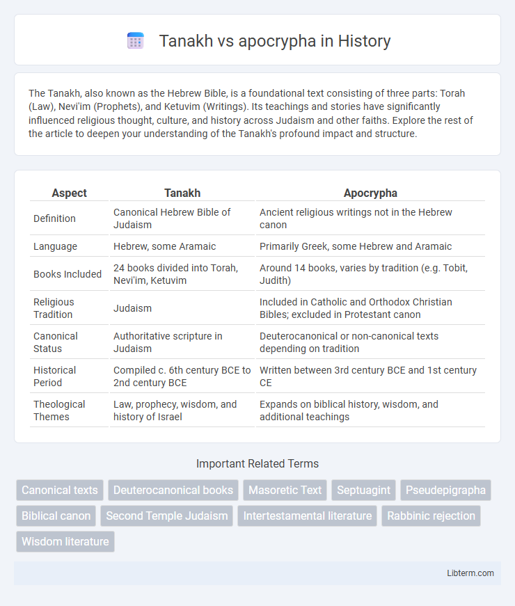 apocrypha vs Tanakh in History - What is The Difference?
