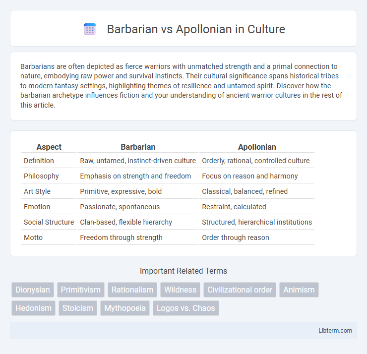 Apollonian vs Barbarian in Culture - What is The Difference?