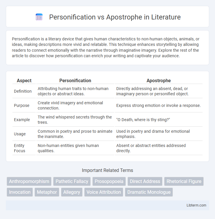 Apostrophe vs Personification in Literature - What is The Difference?