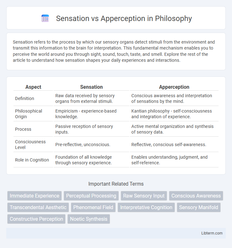 Apperception vs Sensation in Philosophy - What is The Difference?