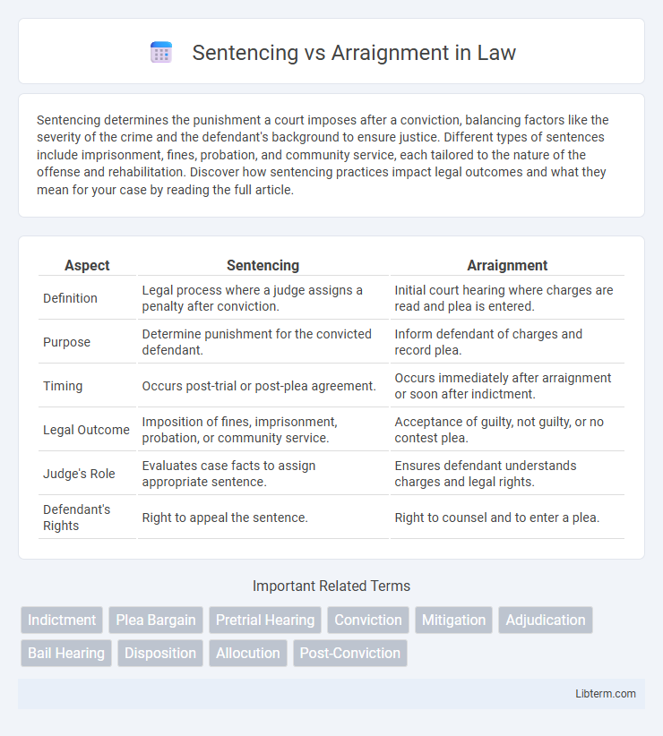 Arraignment vs Sentencing in Law - What is The Difference?