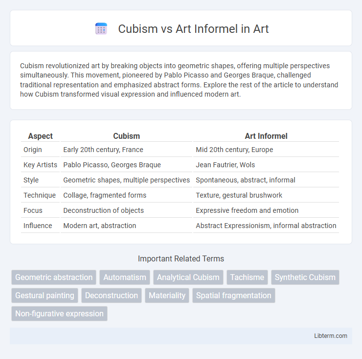 Art Informel vs Cubism in Art - What is The Difference?
