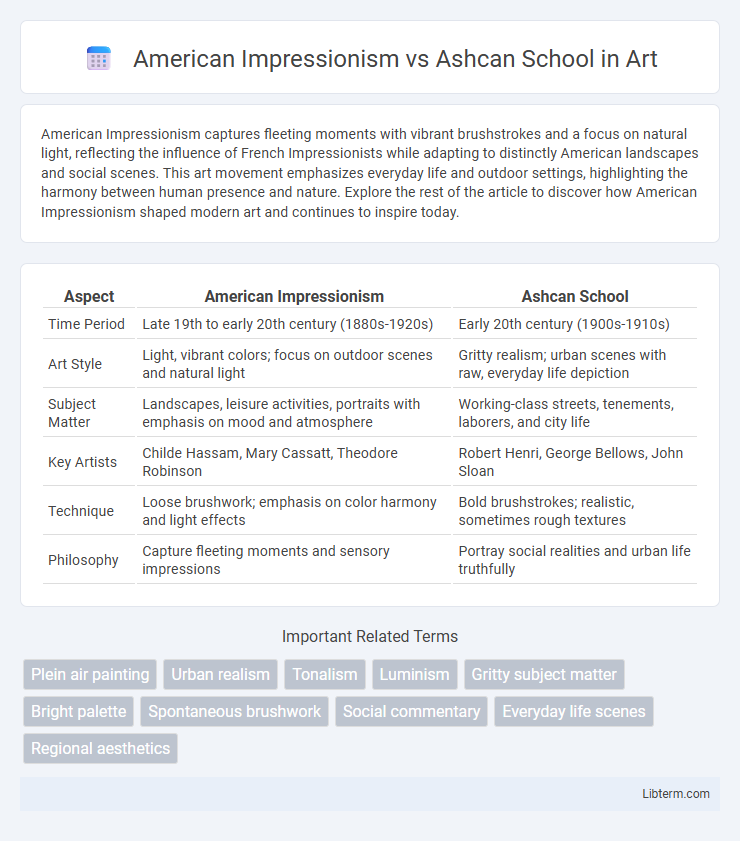Ashcan School vs American Impressionism in Art - What is The Difference?