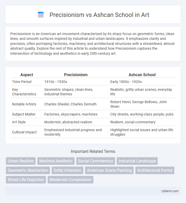 Ashcan School vs Precisionism in Art - What is The Difference?