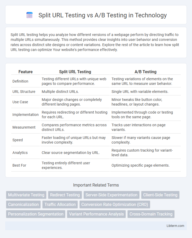 A/B Testing vs Split URL Testing in Technology - What is The Difference?