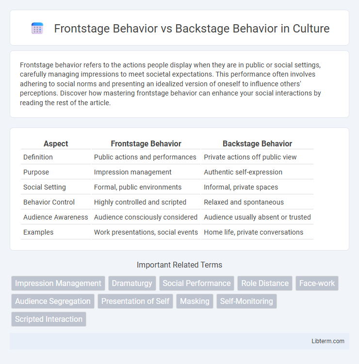 Backstage Behavior vs Frontstage Behavior in Culture - What is The Difference?