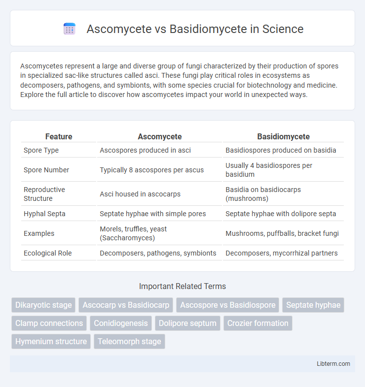 Basidiomycete vs Ascomycete in Science - What is The Difference?
