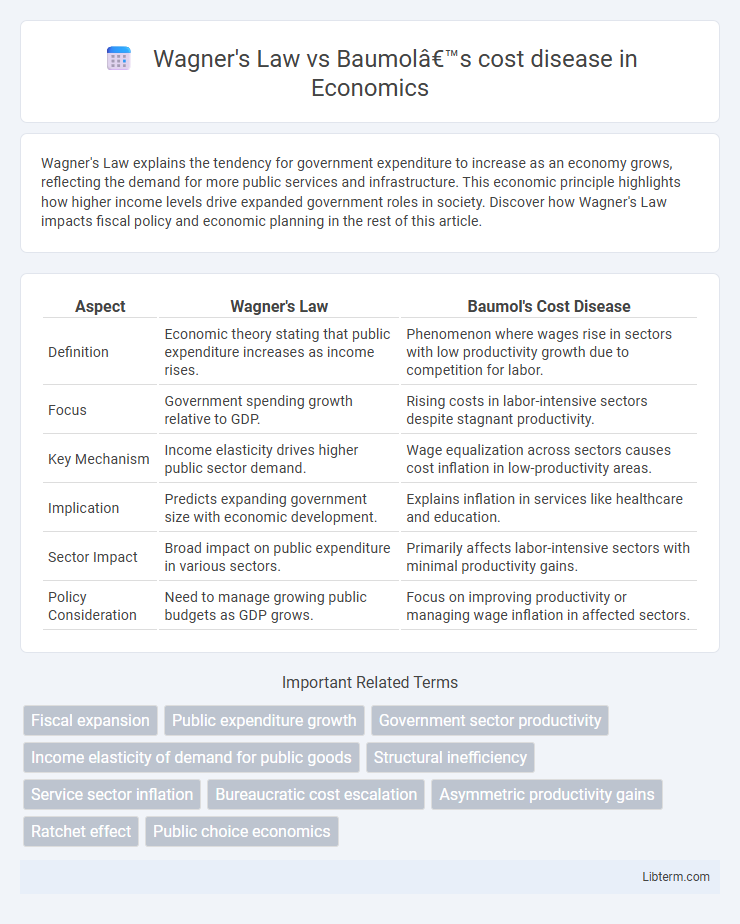 Baumol’s cost disease vs Wagner's Law in Economics - What is The Difference?