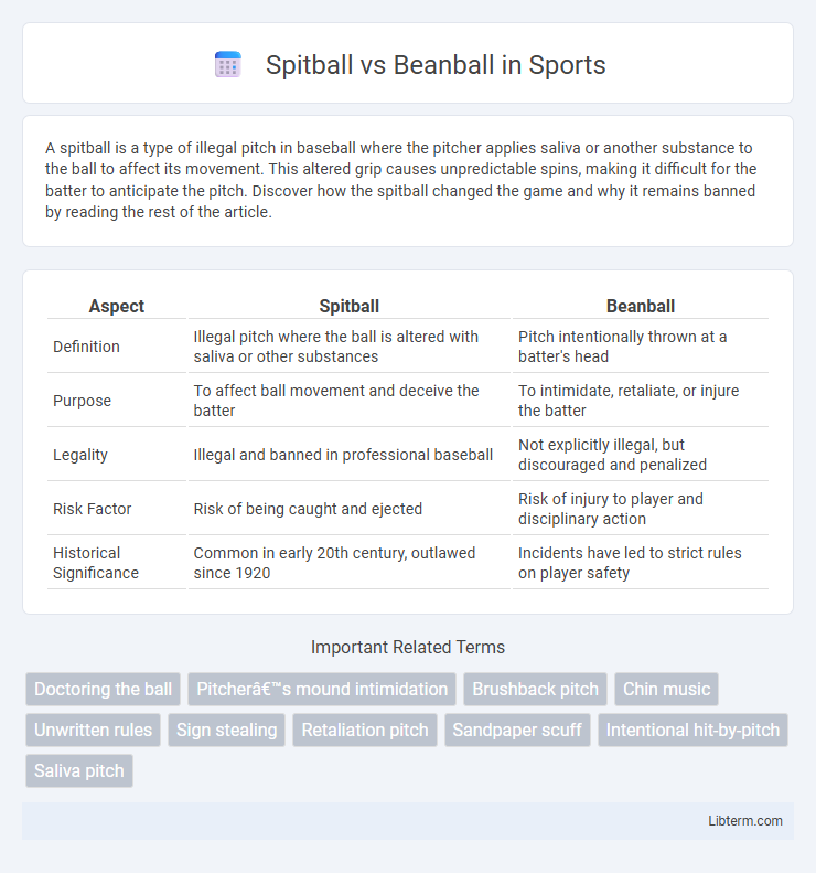 Beanball vs Spitball in Sports - What is The Difference?