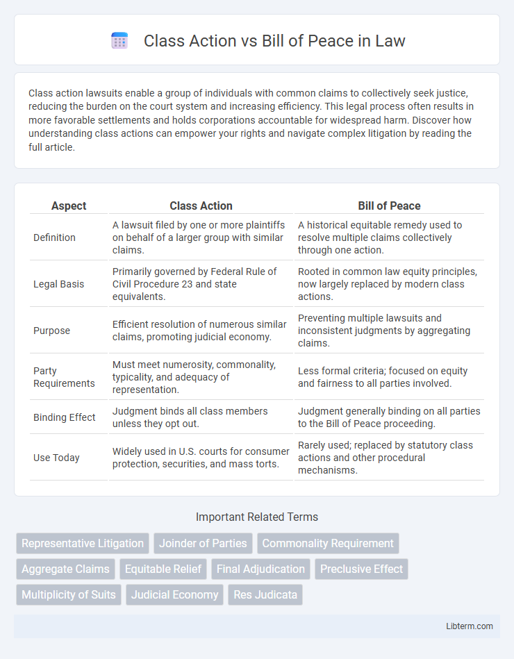 Bill of Peace vs Class Action in Law - What is The Difference?