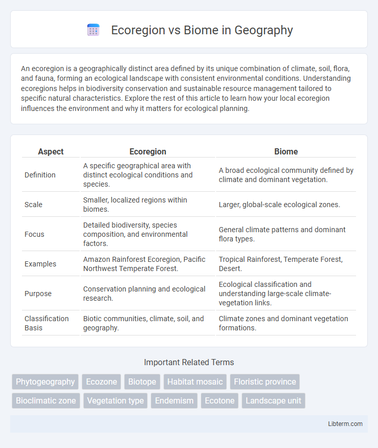 Biome vs Ecoregion in Geography - What is The Difference?