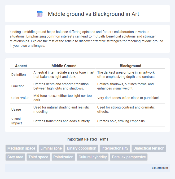 Blackground vs Middle ground in Art - What is The Difference?
