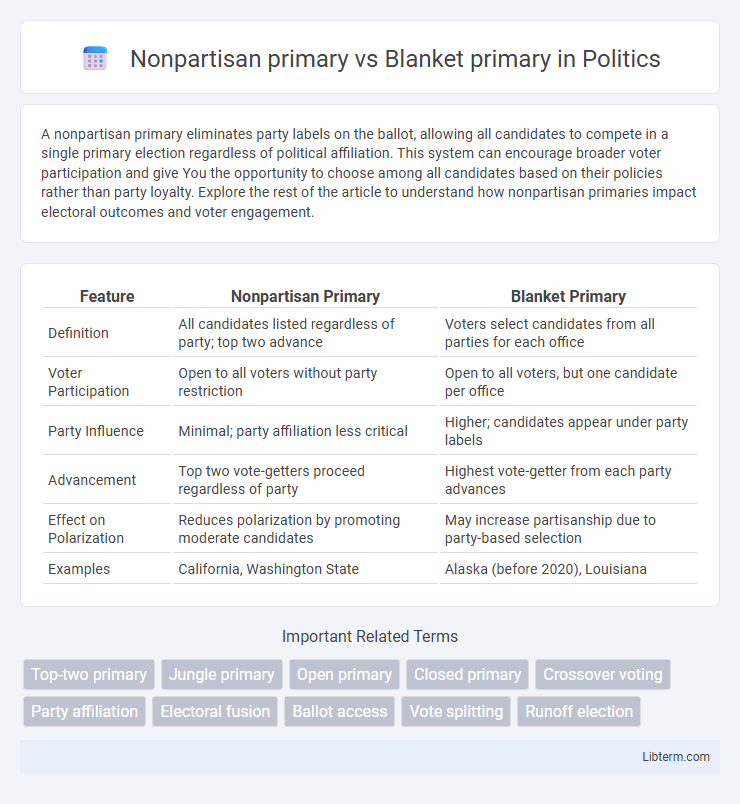 Blanket primary vs Nonpartisan primary in Politics - What is The Difference?