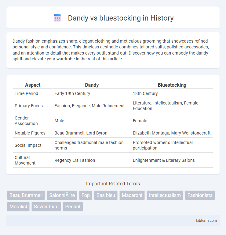 bluestocking vs Dandy in History - What is The Difference?