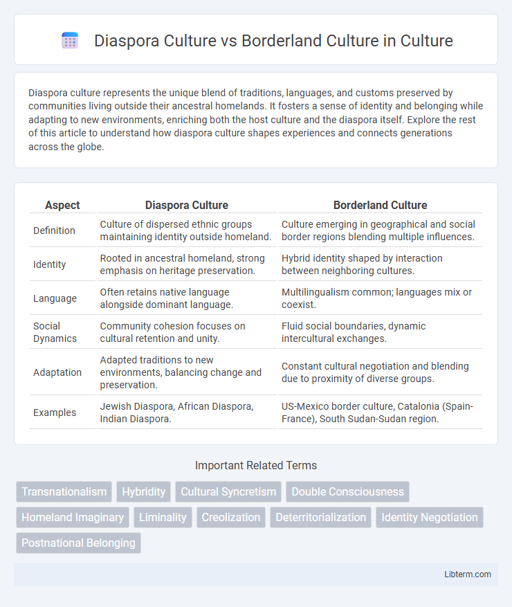 Borderland Culture vs Diaspora Culture in Culture - What is The Difference?