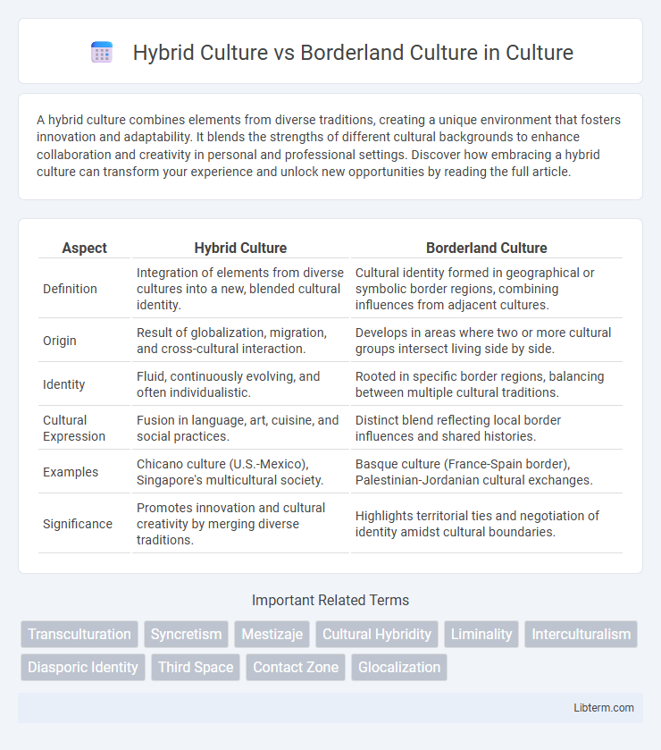 Borderland Culture vs Hybrid Culture in Culture - What is The Difference?
