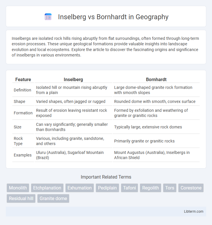 Bornhardt vs Inselberg in Geography - What is The Difference?