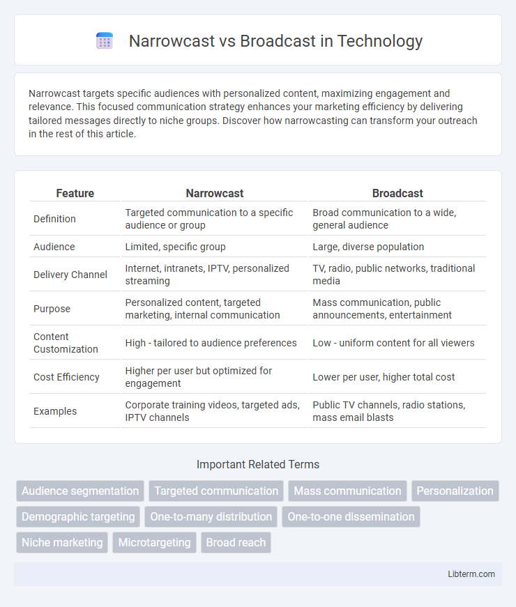 Broadcast vs Narrowcast in Technology - What is The Difference?