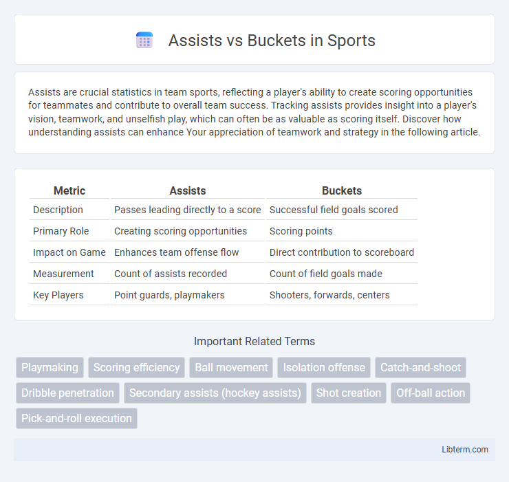 Buckets vs Assists in Sports - What is The Difference?