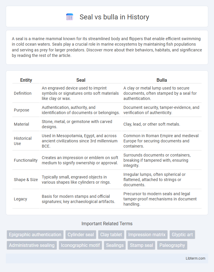 bulla vs Seal in History - What is The Difference?