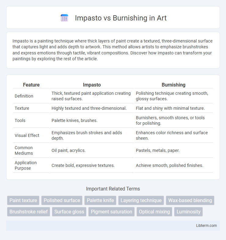 Burnishing vs Impasto in Art - What is The Difference?