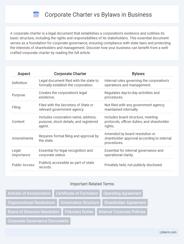 Bylaws vs Corporate Charter in Business - What is The Difference?