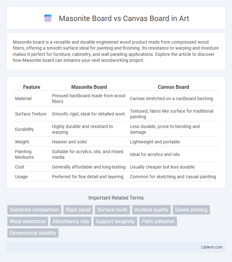 Canvas Board vs Masonite Board in Art - What is The Difference?
