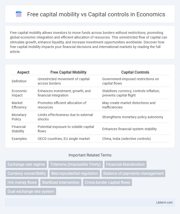 Capital controls vs Free capital mobility in Economics - What is The Difference?